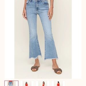 Women's Light Blue Flared Jeans